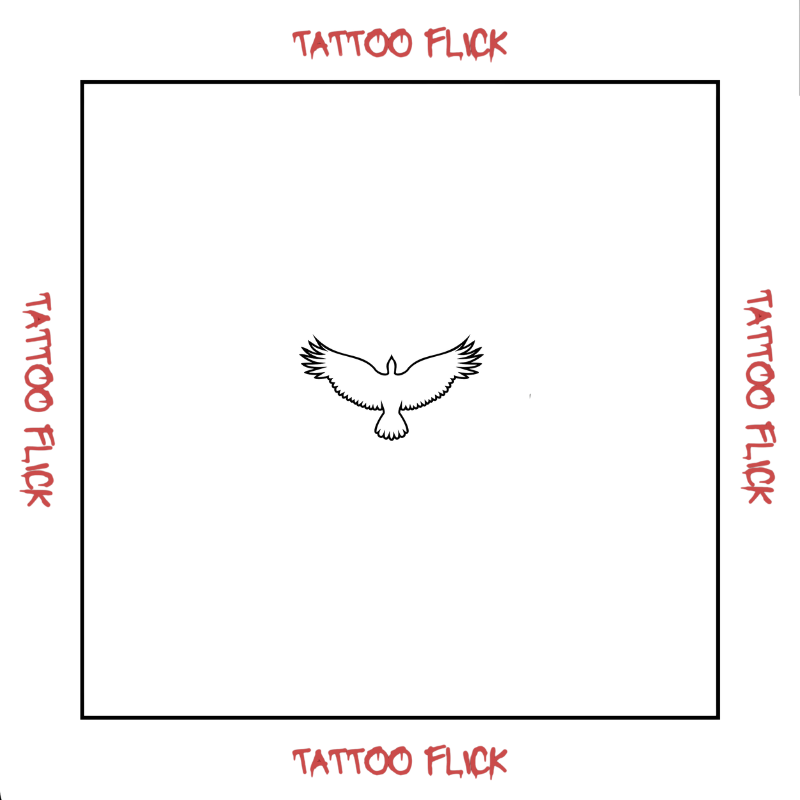 Eagle From Above - Temporary Tattoo