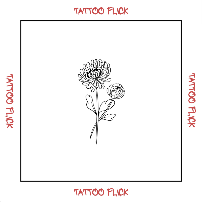 Birthflower Nov. Chrysanthemum - Temporary Tattoo