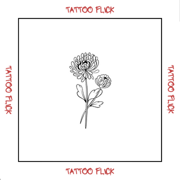 Birthflower Nov. Chrysanthemum - Temporary Tattoo