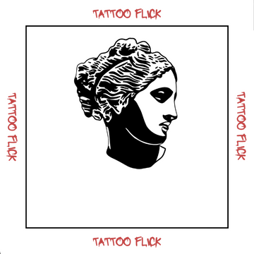 Female Greek Statue - Temporary Tattoo