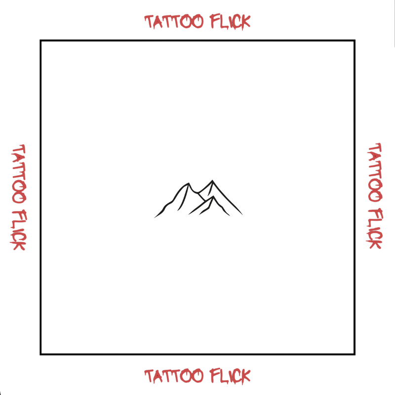 Glacier Tattoo  - Temporary Tattoo