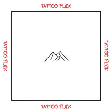 Glacier Tattoo  - Temporary Tattoo