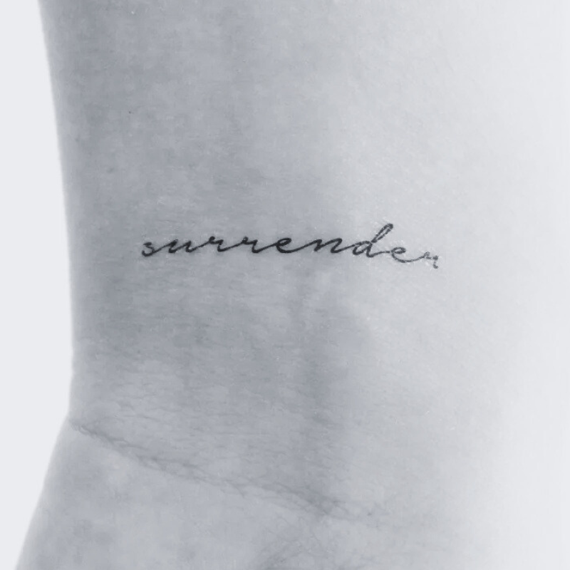 Surrender - Temporary Tattoo