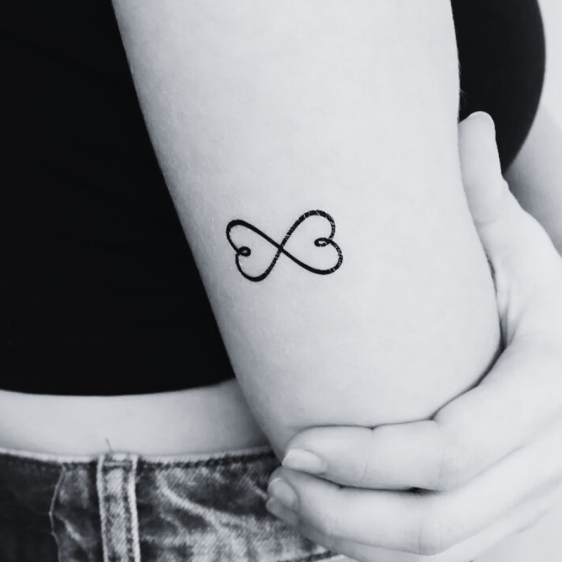 Infinity Hearts - Temporary Tattoo