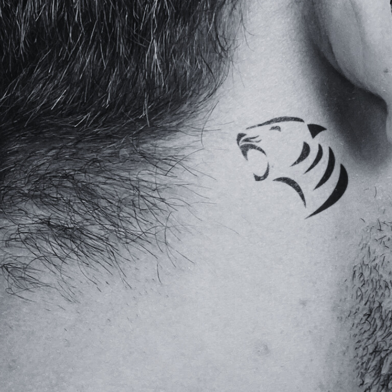 Simple Tiger - Temporary Tattoo