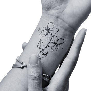 Birthflower Feb - Temporary Tattoo