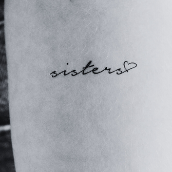 Sisters Love - Temporary Tattoo