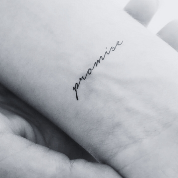 Promise - Temporary Tattoo