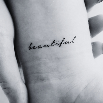 Beautiful - Temporary Tattoo