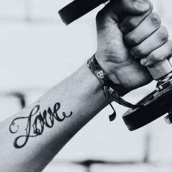 Faith Love Hope Script - Temporary Tattoo