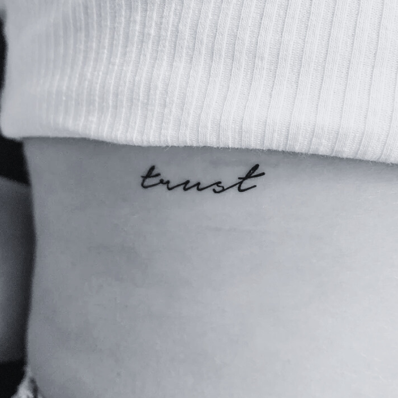 Trust - Temporary Tattoo