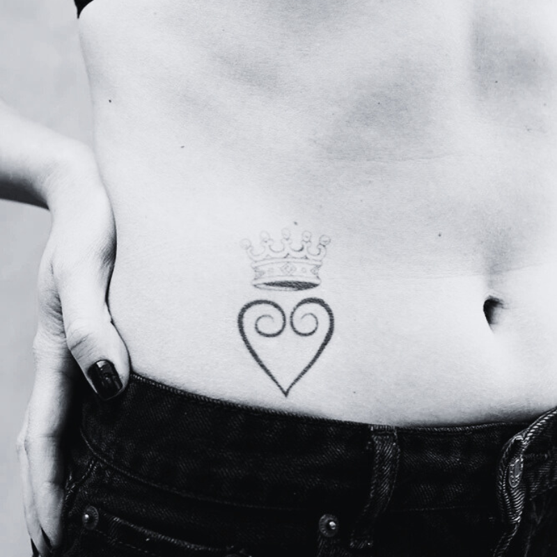 King of Hearts - Temporary Tattoo