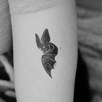 Dark Bat  - Temporary Tattoo