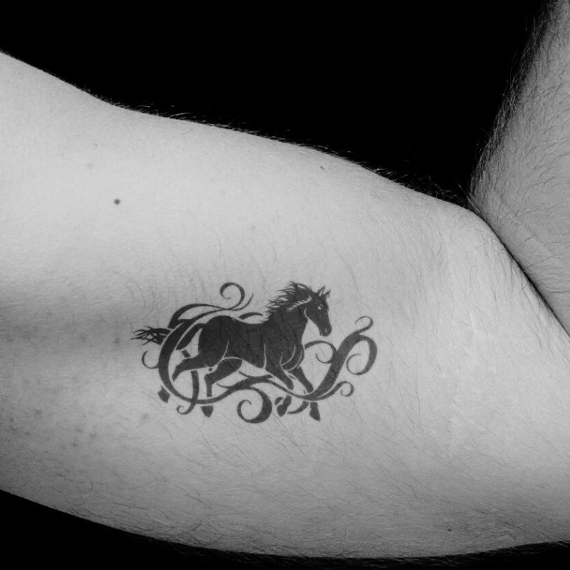 Patronus Horse - Temporary Tattoo