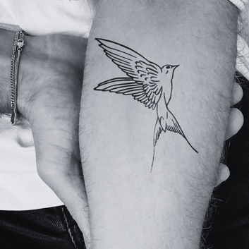 Small Bird - Temporary Tattoo