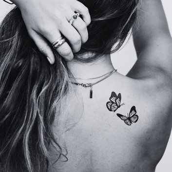 Dancing butterflies - Temporary Tattoo