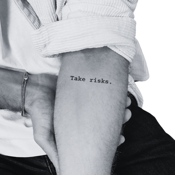 Take risks - Temporary Tattoo