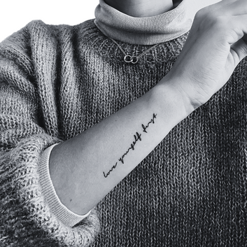 Love yourself first - Temporary Tattoo