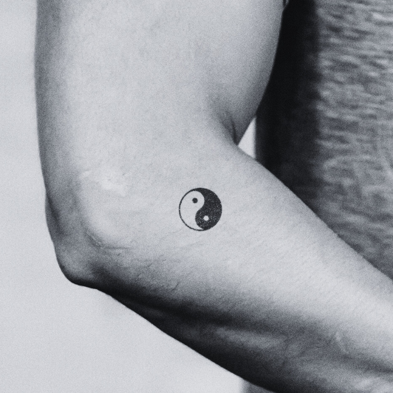 Yin and Yang - Temporary Tattoo