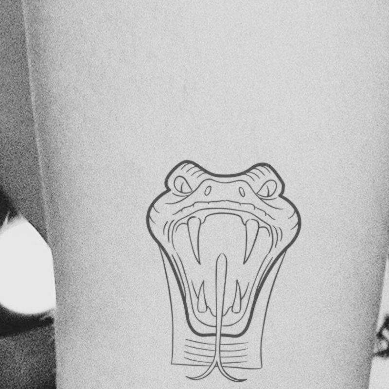 Slytherin Snake - Temporary Tattoo