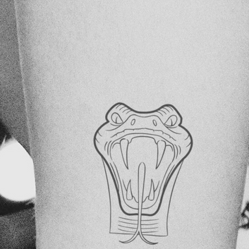 Slytherin Snake - Temporary Tattoo