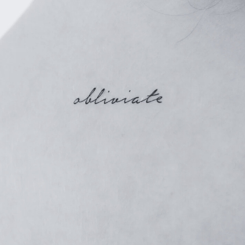 Obliviate - Temporary Tattoo