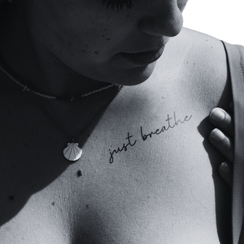 Just breathe - Temporary Tattoo