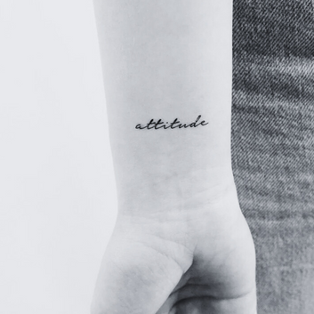 Attitude - Temporary Tattoo