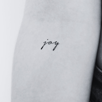 Joy - Temporary Tattoo