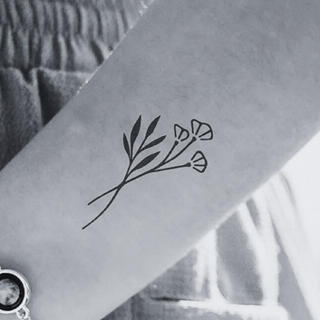 Flower - Temporary Tattoo