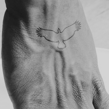 Eagle From Above - Temporary Tattoo