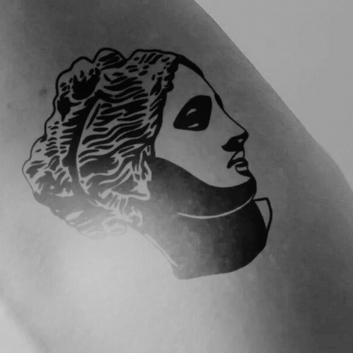 Female Greek Statue - Temporary Tattoo