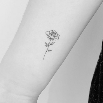 Rose - Temporary Tattoo