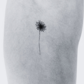 Minimalist Dandelion - Temporary Tattoo