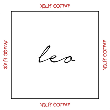 Leo - Temporary Tattoo