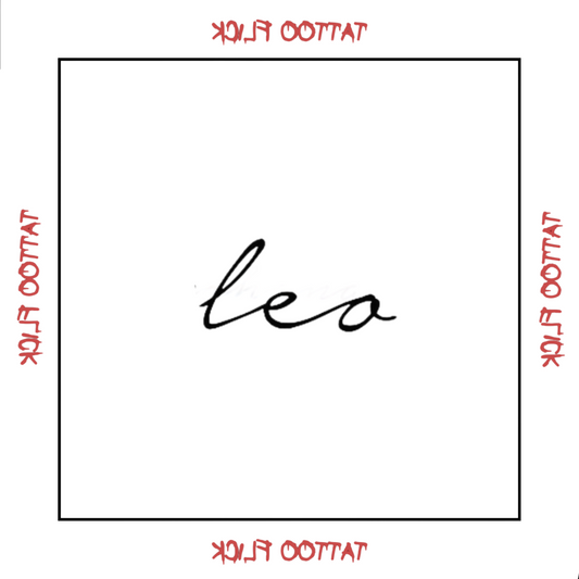 Leo - Temporary Tattoo