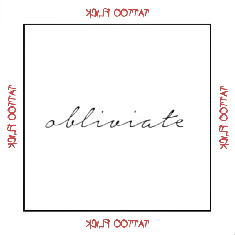 Obliviate - Temporary Tattoo