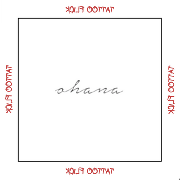 Ohana - Temporary Tattoo