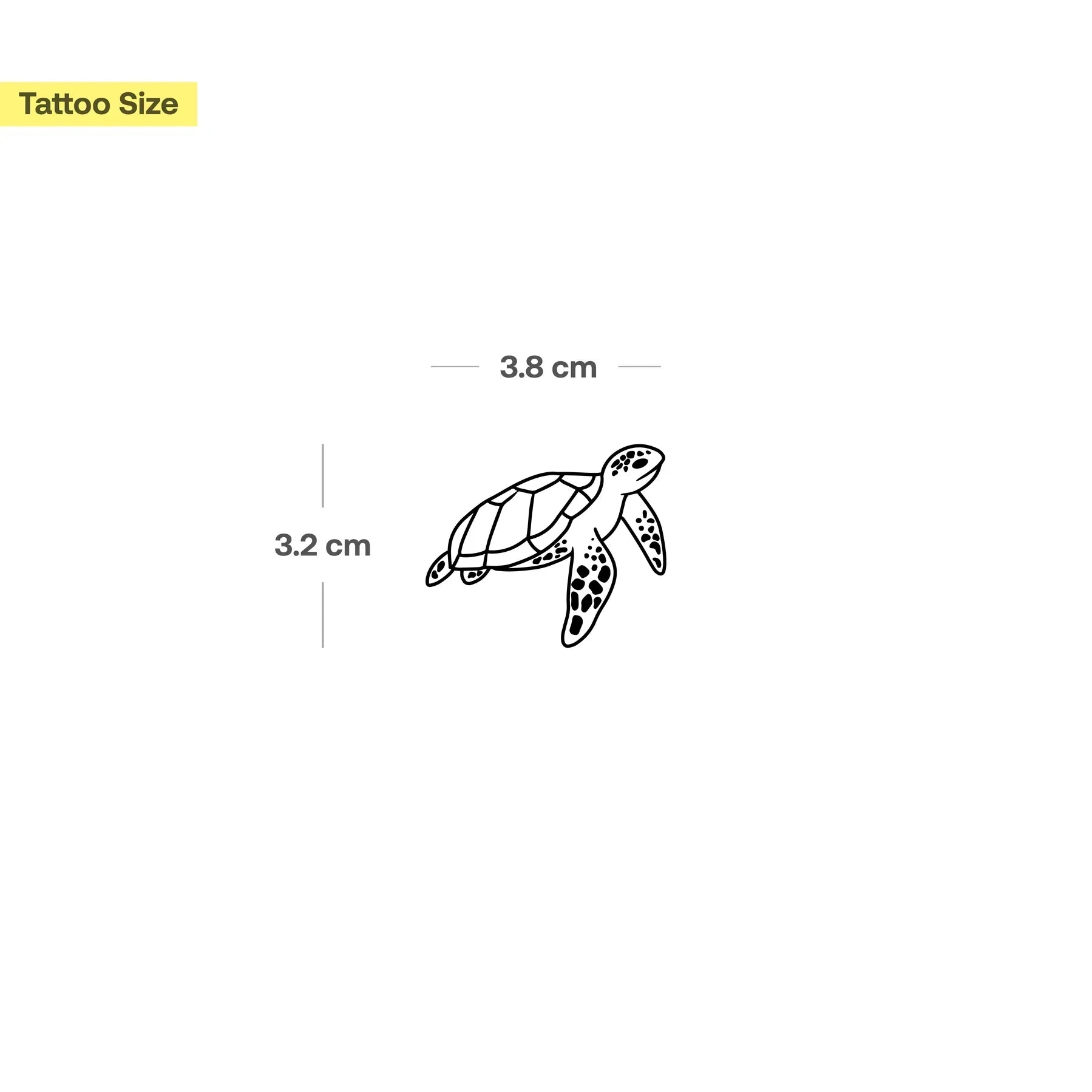 Sea Turtle - Temporary Tattoo