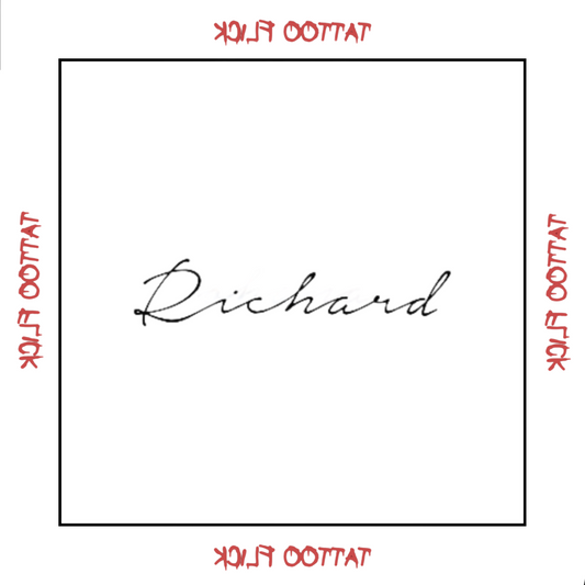 Richard - Temporary Tattoo