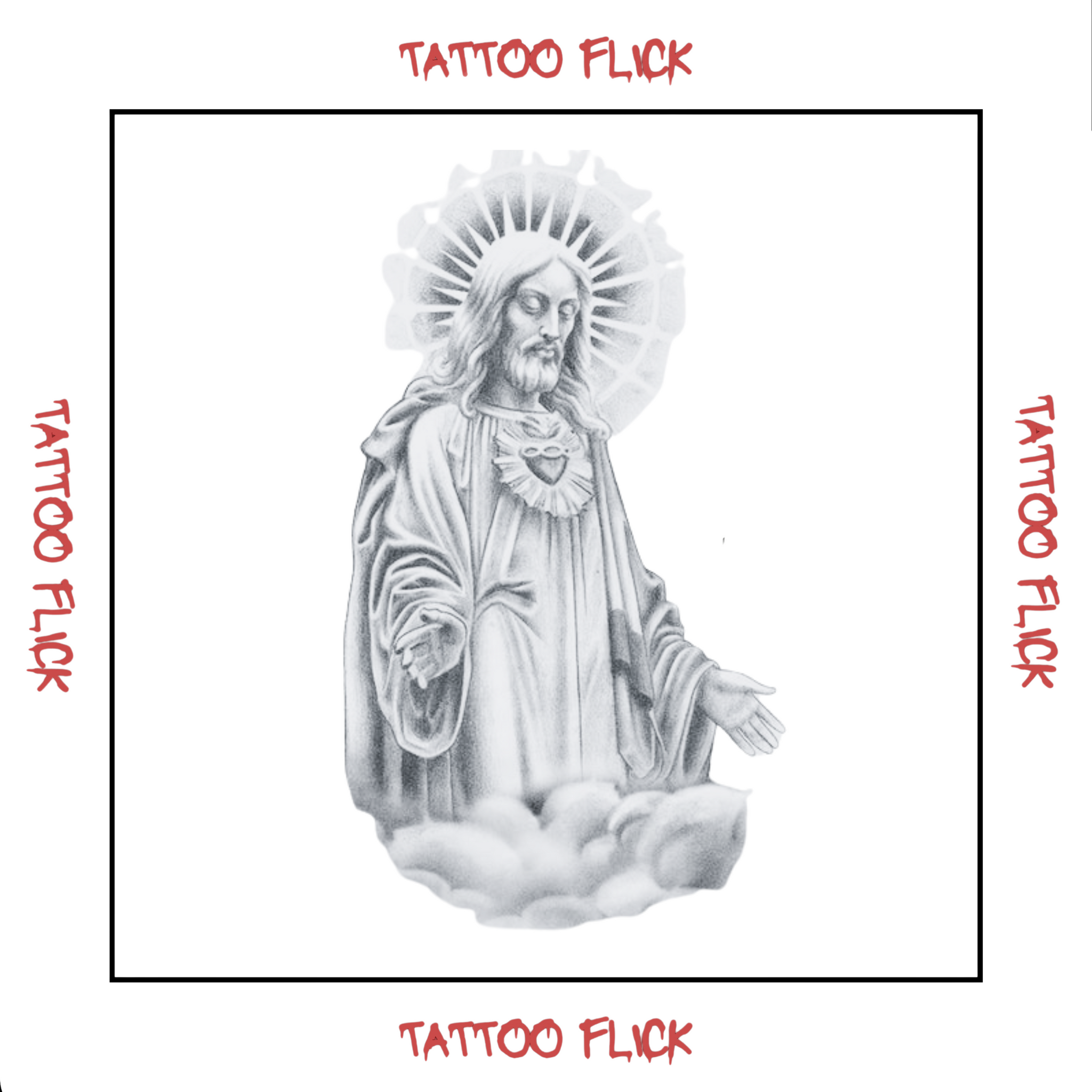 Jesus the Forgiver - Temporary Tattoo