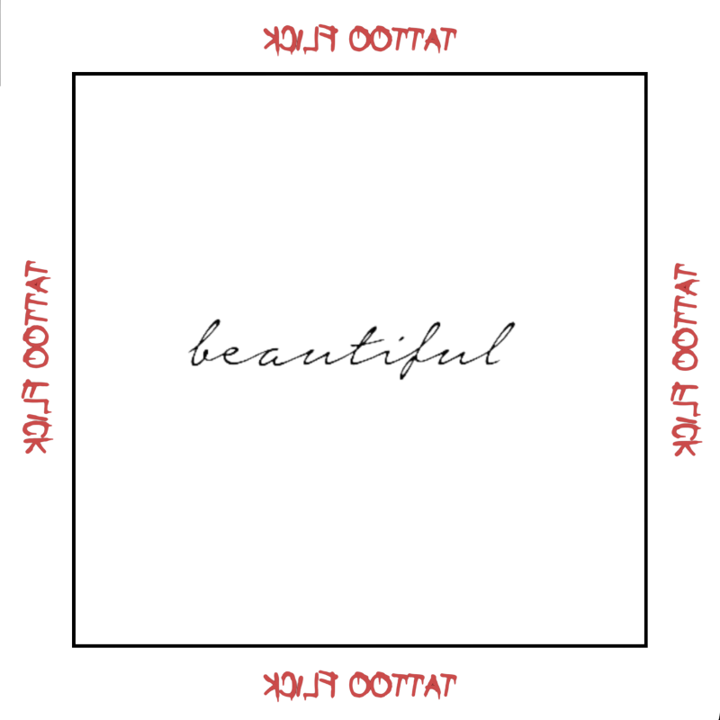 Beautiful - Temporary Tattoo