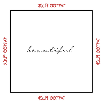 Beautiful - Temporary Tattoo