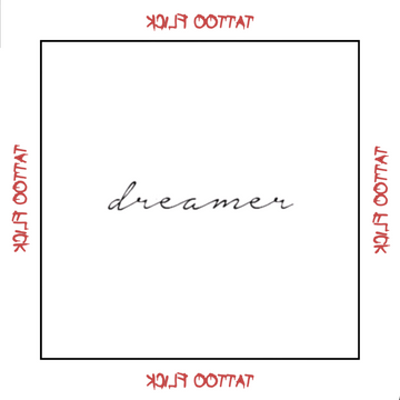 Dreamer - Temporary Tattoo