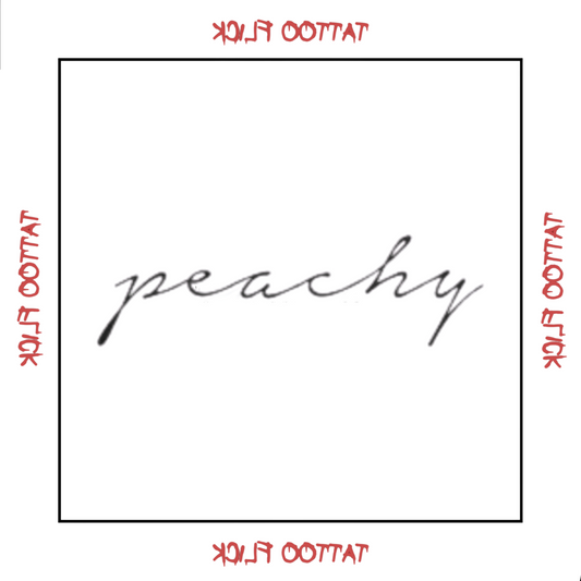 Peachy  - Temporary Tattoo