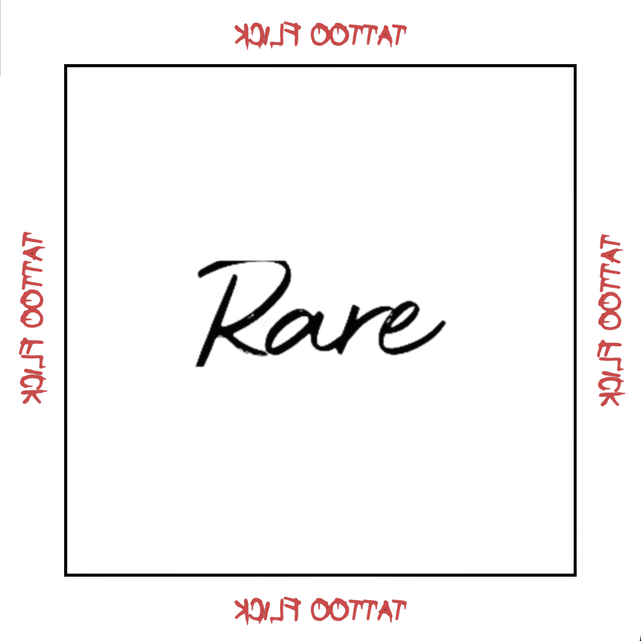 Rare - Temporary Tattoo