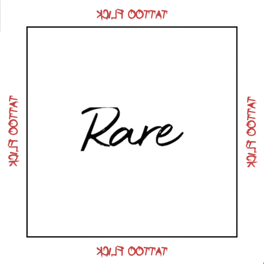 Rare - Temporary Tattoo