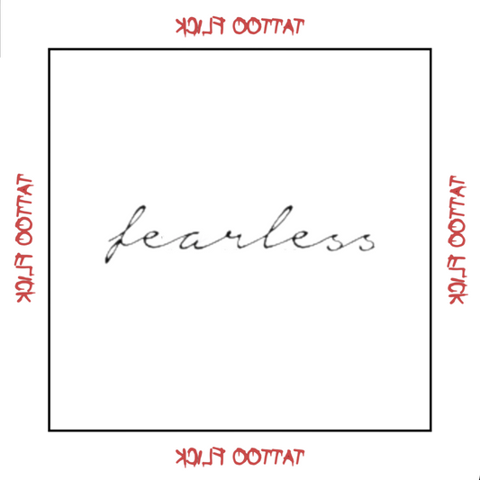 Small Fearless - Temporary Tattoo