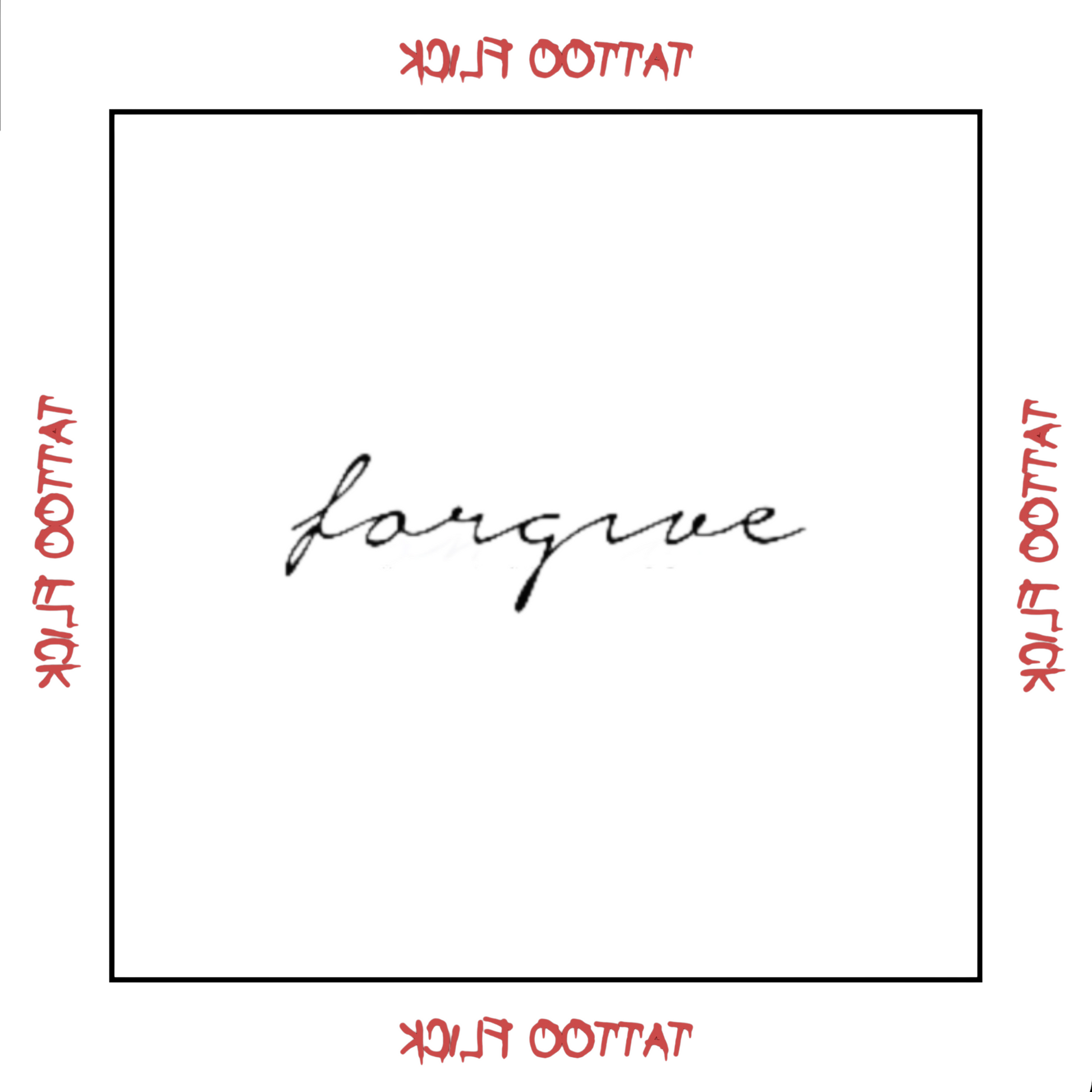 Small Forgive - Temporary Tattoo