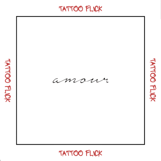 Amour - Temporary Tattoo